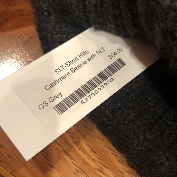 SLT grey cashmere beanie - OS - Picture 4 of 4